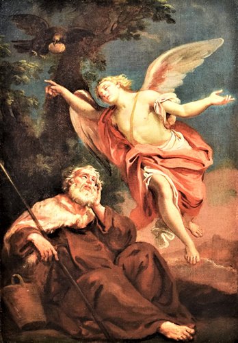 The Angel of God appears to the prophet Elijah